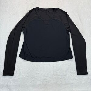 Lululemon Long Sleeve Top Athletic‎ Training Running Black Size M READ